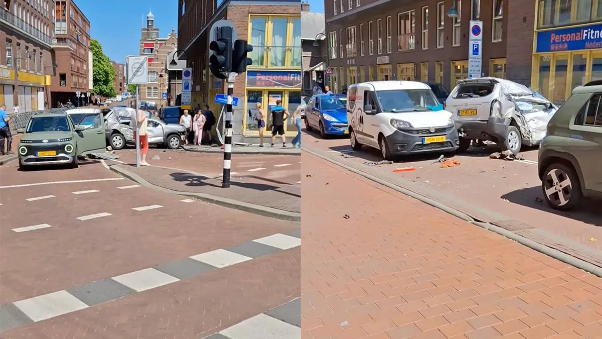 thumb vk dat ging niet helemaal goed in delft auto in de kreukels