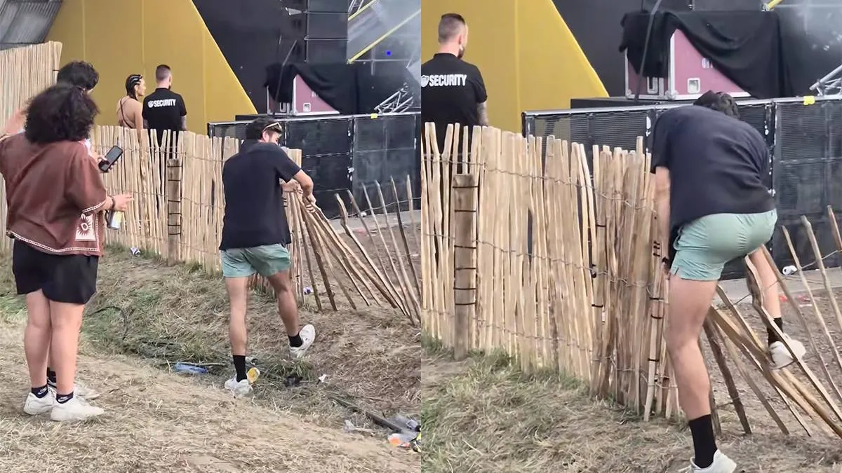 thumb vk feestvierder op defqon1 laat zich niet afschrikken door een hek