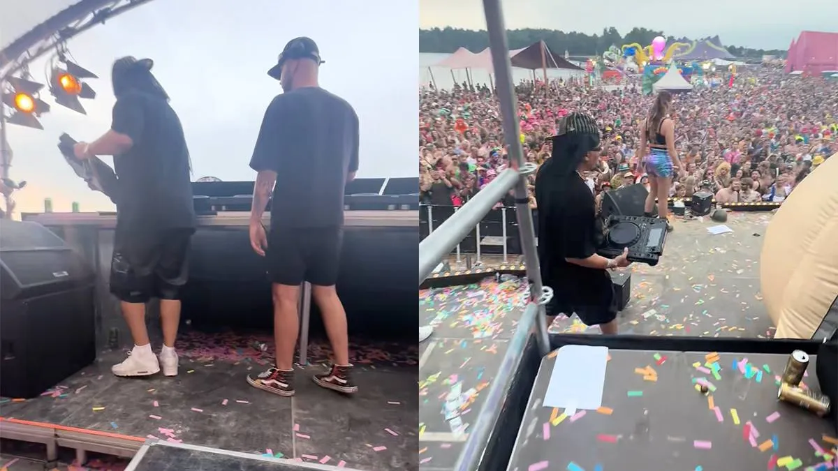thumb vk gino pietermaai is terug en gooit cd speler van de dj kapot op kamping kitsch club holland