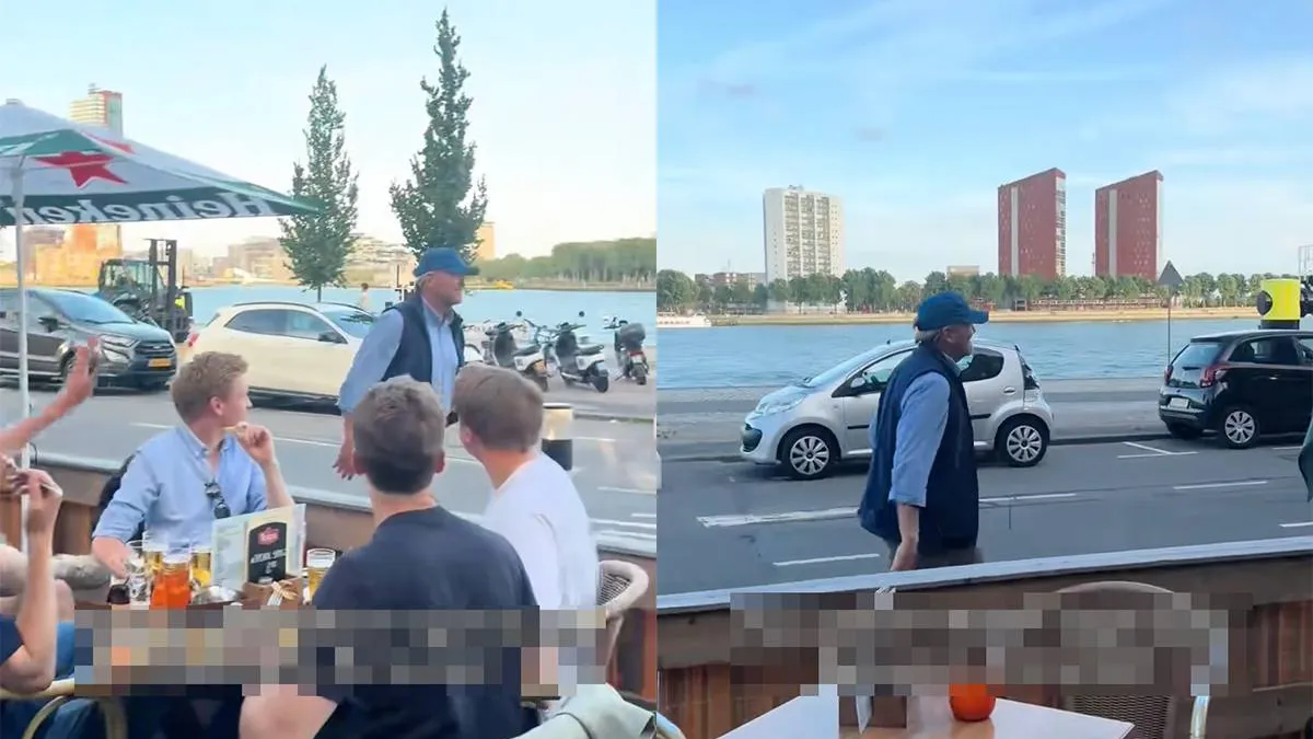 thumb vk legendarisch koning willem alexander loopt gewoon voorbij bij de ballentent in rotterdam