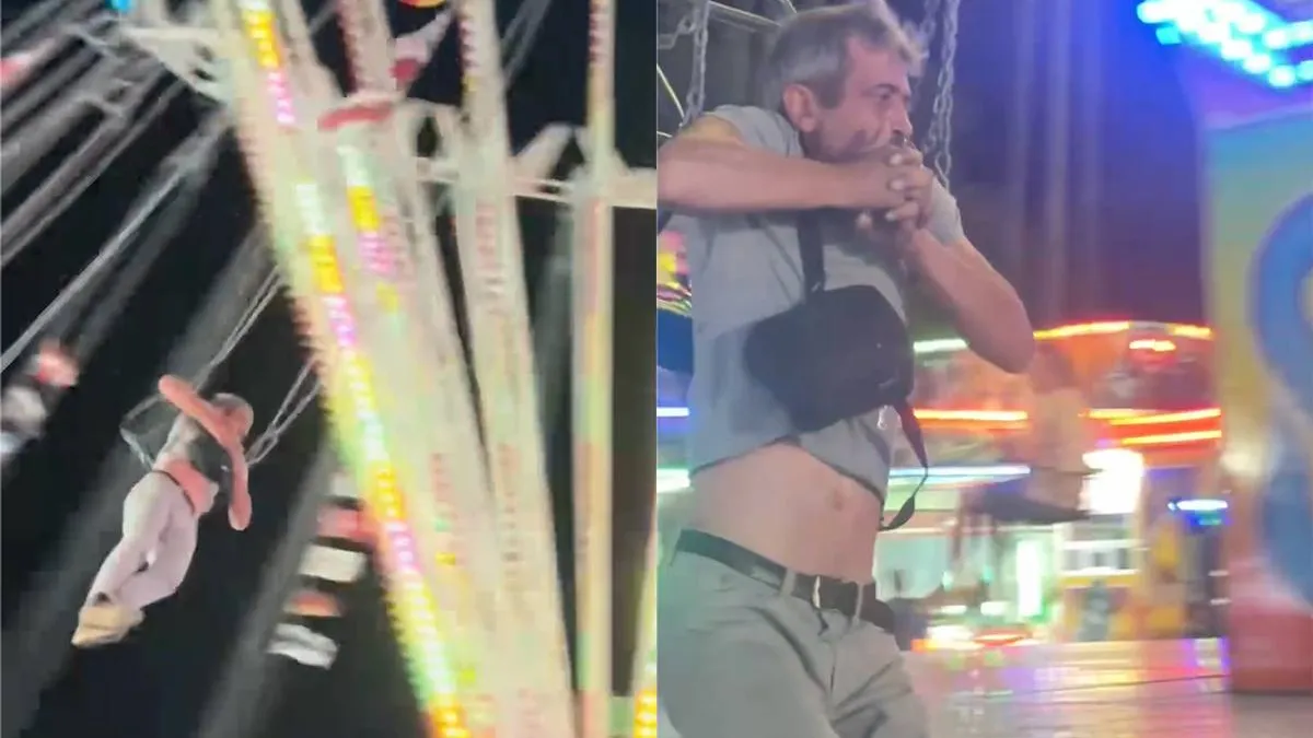 thumb vk man bungelt levensgevaarlijk aan draaiende kettingmolen tijdens kermis in roemenie