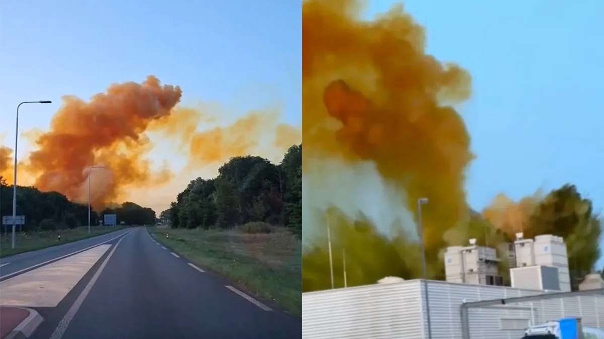 thumb vk beelden van explosie bij bedrijf in het gelderse borculo waar een gevaarlijke stof is vrijgekomen