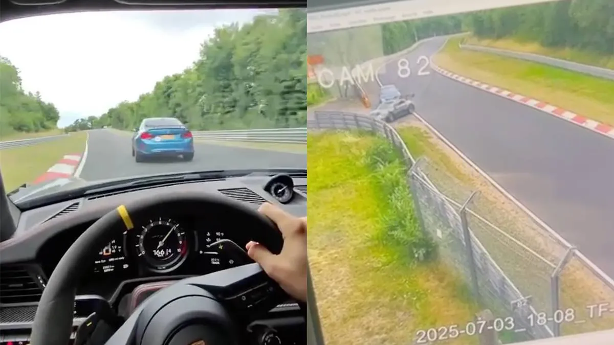 thumb vk heftige klapper op nurburgring bmw m2 en porsche gt3 rs eindigen in vuurzee