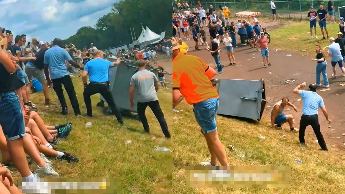 thumb vk huftergedrag tijdens tt assen gaat fout container rolt keihard tegen man aan