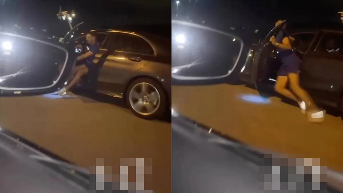 thumb vk man denkt hij is vin diesel en stapt uit auto gaat heel erg fout