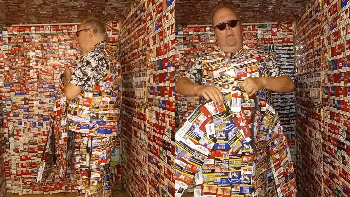 thumb_vk_Creatief_met_kurk_Man_maakt_kleding_van_sigarettendoosjes