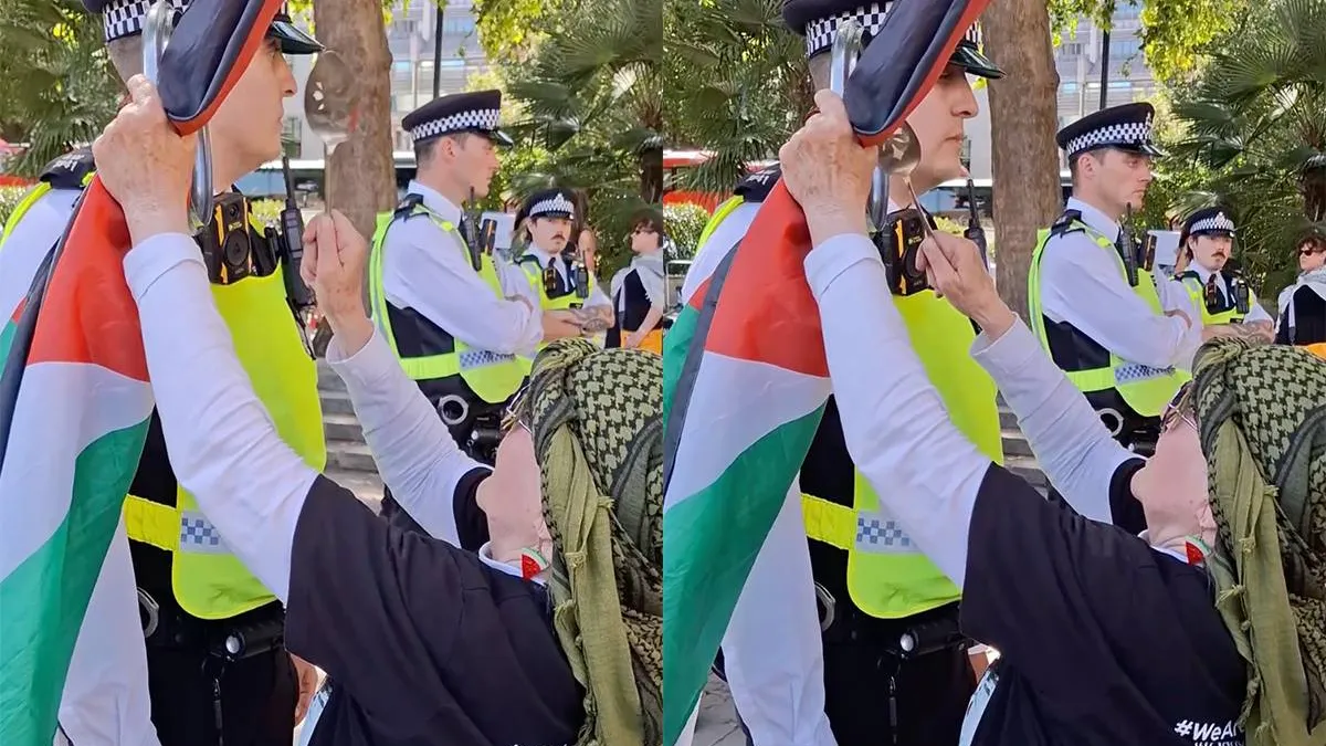 thumb_vk_Vrouw_probeert_agent_met_lawaai_krankjorum_te_maken_maar_iemand_grijpt_in