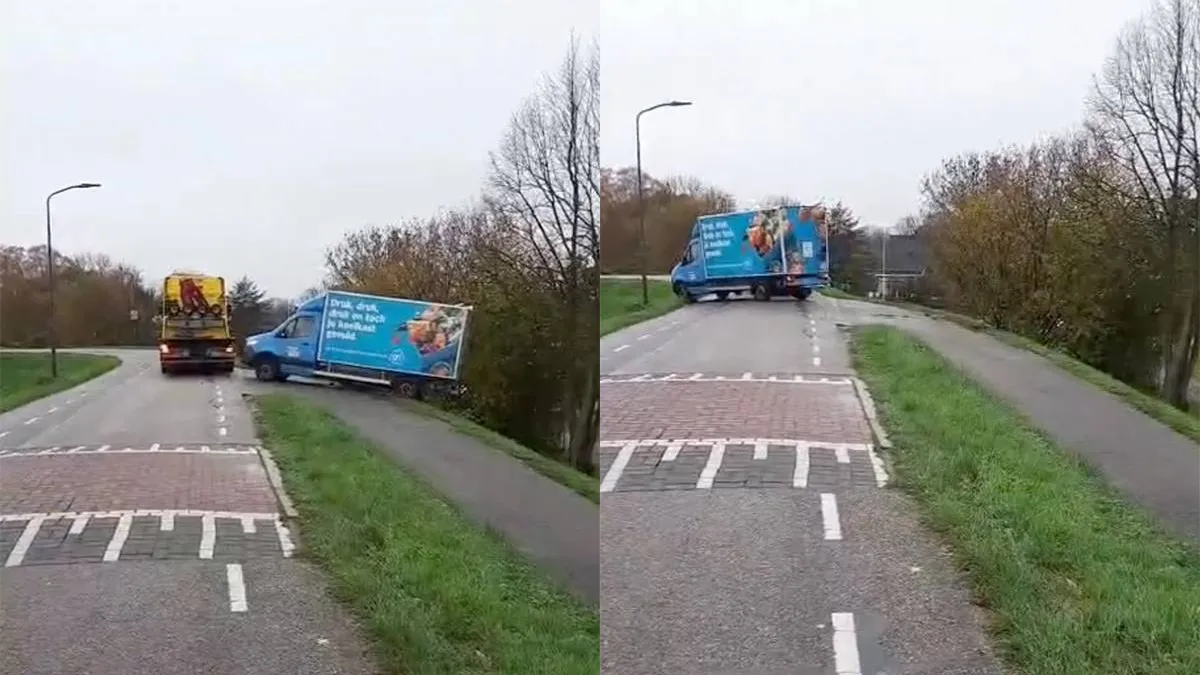 thumb_vk_Bezorgbusje_rolt_twee_keer_van_dijk_in_Werkendam_want_waarom_een_keer_falen_als_het_ook_twee_keer_kan