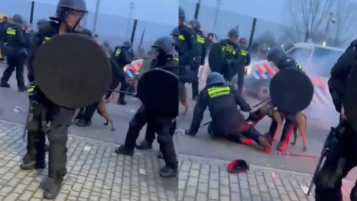 thumb_vk_Politiehond_slaat_eigen_team_over_en_bijt_agent_tijdens_voetbalrellen_Almelo