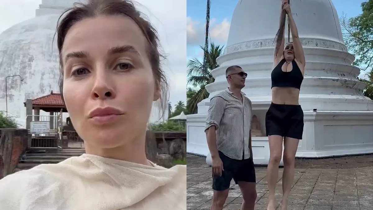 thumb_vk_Victoria_Koblenko_hangt_schaars_gekleed_bij_heilige_stoepa_en_krijgt_bakken_kritiek