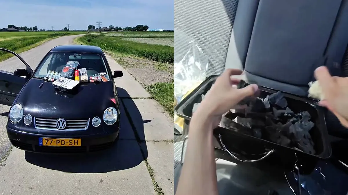 thumb_vk_BBQ_in_de_tuin_Gasten_proberen_achterbank_van_auto_eens_uit