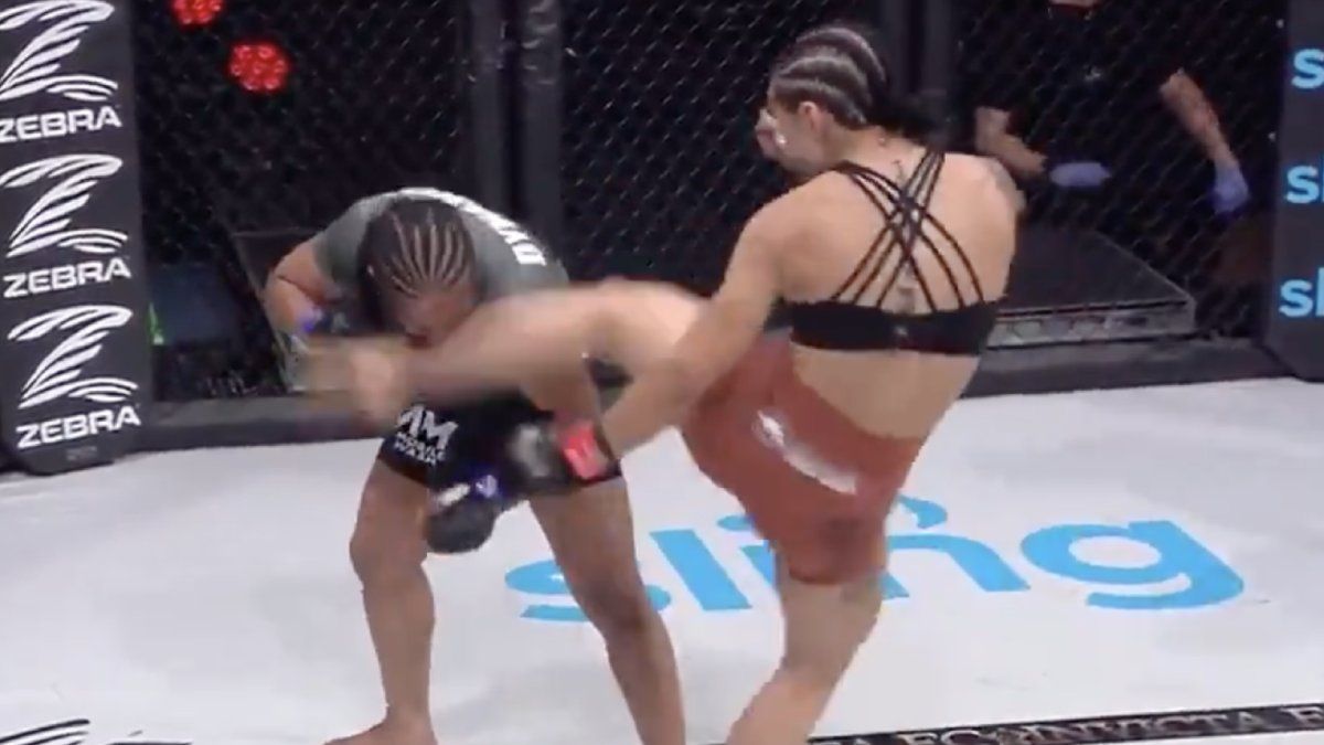 MMA-vechtster Emily Ducote ging voor de knock-out tijdens Invicta FC 44