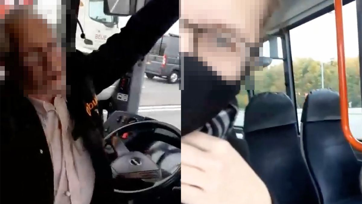 Gezelligheid om mondkapje in de bus: Karen wordt de bus uitgezet