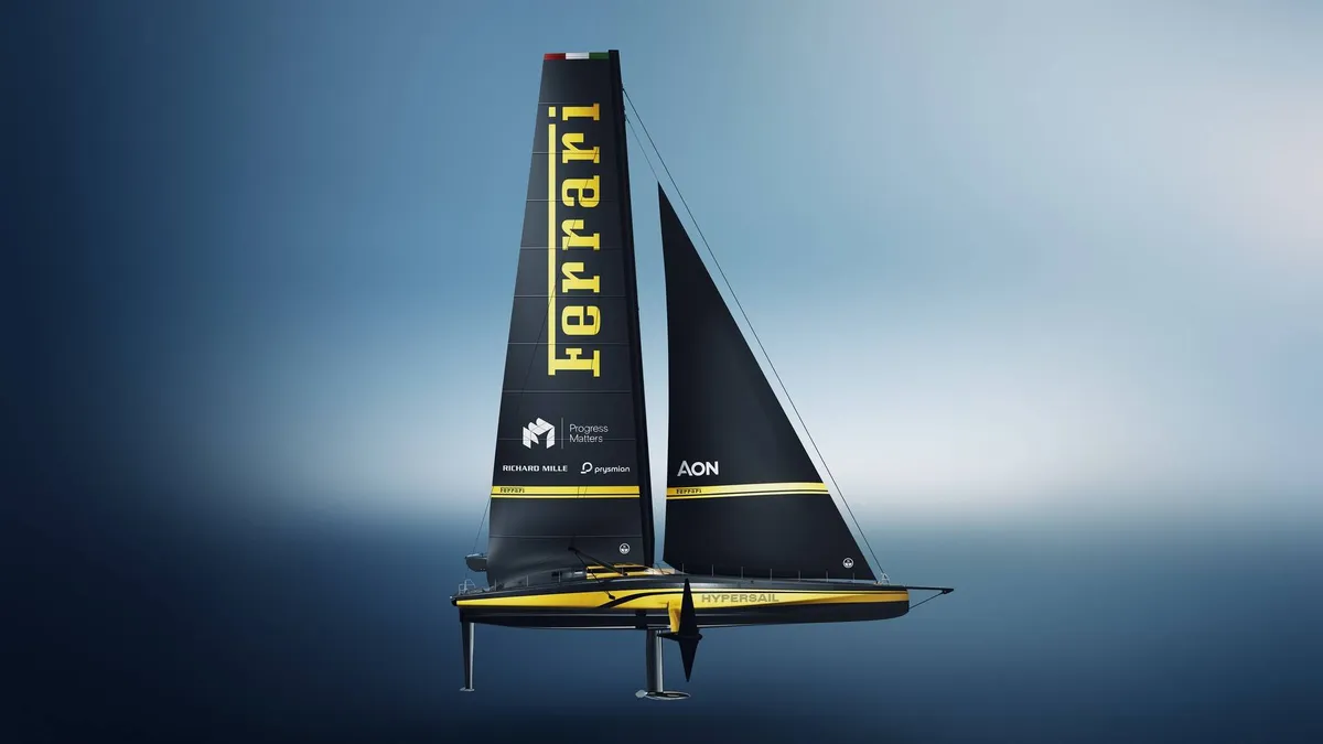 Ferrari presenta Hypersail: il monoscafo volante che rivoluziona la nautica