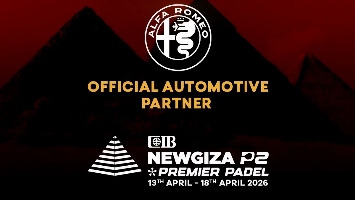 Alfa Romeo diventa partner ufficiale del CIB Newgiza Premier Padel P2 in Egitto