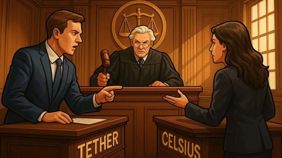 Celsius rechtszaak tegen Tether mag volgens rechter doorgaan