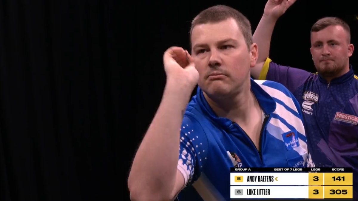 VIDEO Baetens misses chance for ninedart finish during MODUS Super