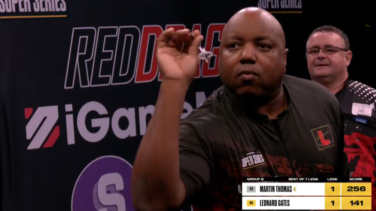VIDEO Leonard Gates throws ninedart finish during MODUS Super Series