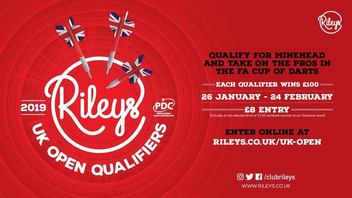 Dates and venues Rileys Amateur Qualifiers for the 2019 UK Open