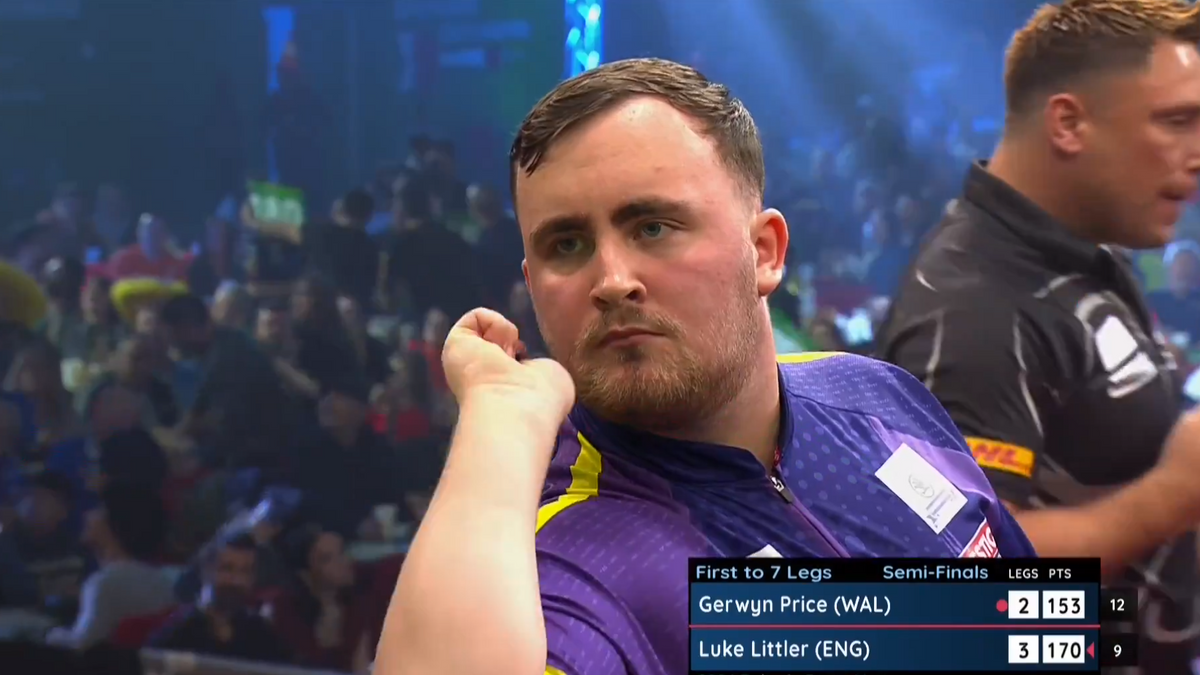 VIDEO: Luke Littler gooit 350 in zes pijlen uit na heerlijke 170 finish