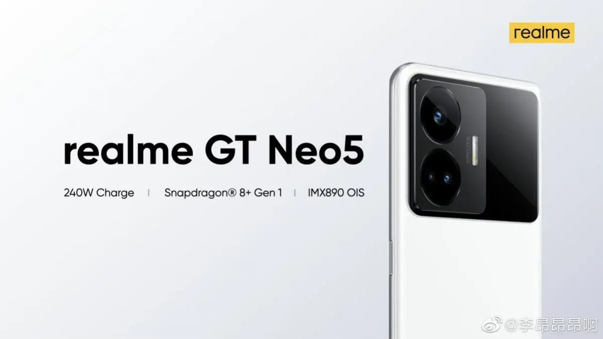 Realme GT Neo5 uses 16GB RAM, 1TB storage & 240W fast charging