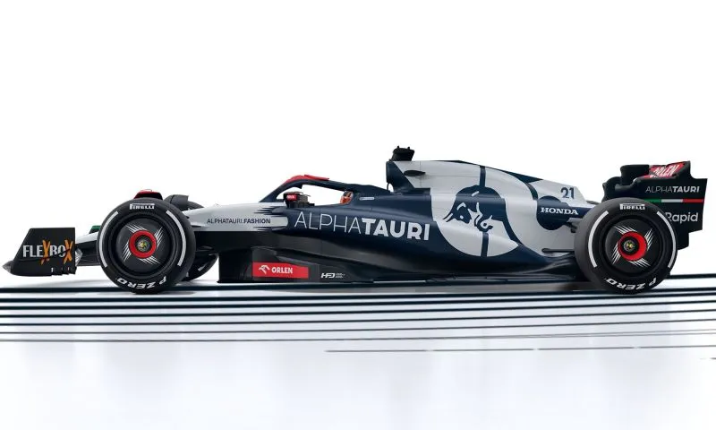 Spark 18S886 - AlphaTauri AT04 N°21 (Nyck De Vries) - GP Bahrain 2023 - Résine 1/18 - Prévente
