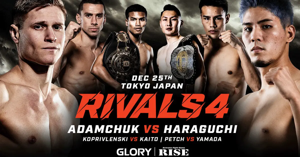Glory Rivals Glory past fight card voor Rivals 4 aan! Blessure leed' | Vechtsport info