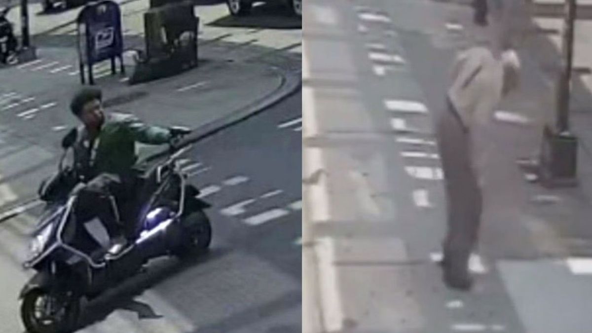 Killer street photography!  Gunman kills a man from a scooter (video)