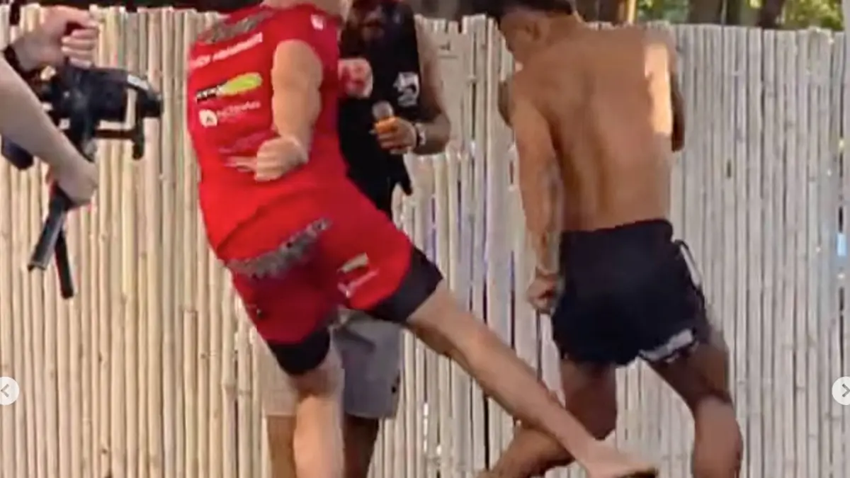 Nick Ramon Kickbokscoach Nick Hemmers trapt been rivaal tot pulp - Ramon Dekkers ...