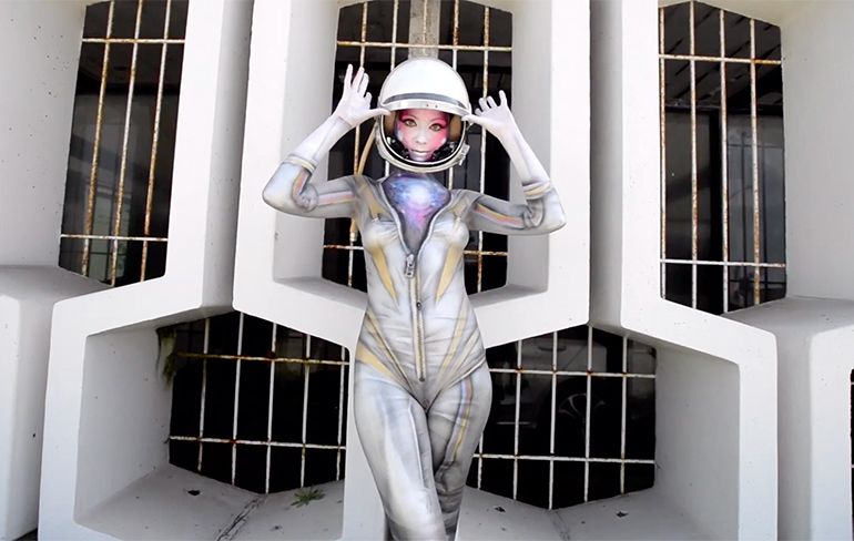 Een compilatie van levende kunstwerken van Body Paint artist Paul ...