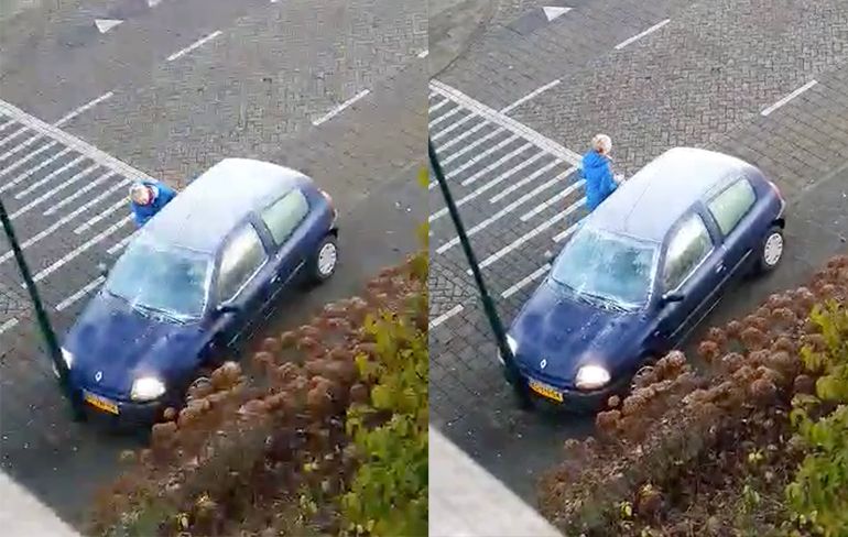 Idioot in Dongen had geen zin om autoruit te krabben