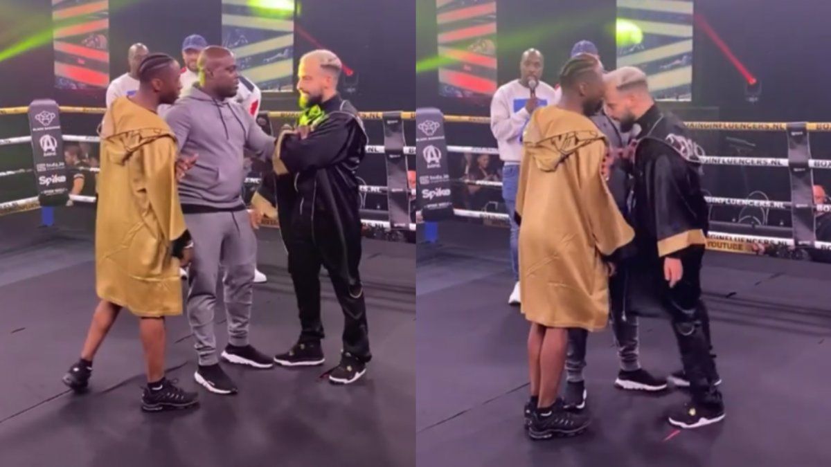 Boxing Influencers staredown tussen Ta Joela en Toumi Wail liep een beetje uit de hand