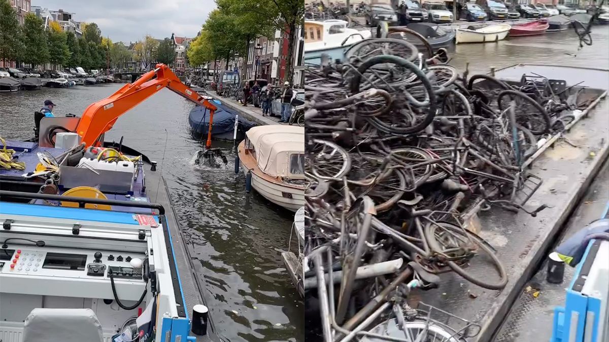 Fietsen vissen uit de Amsterdamse grachten | VK Magazine