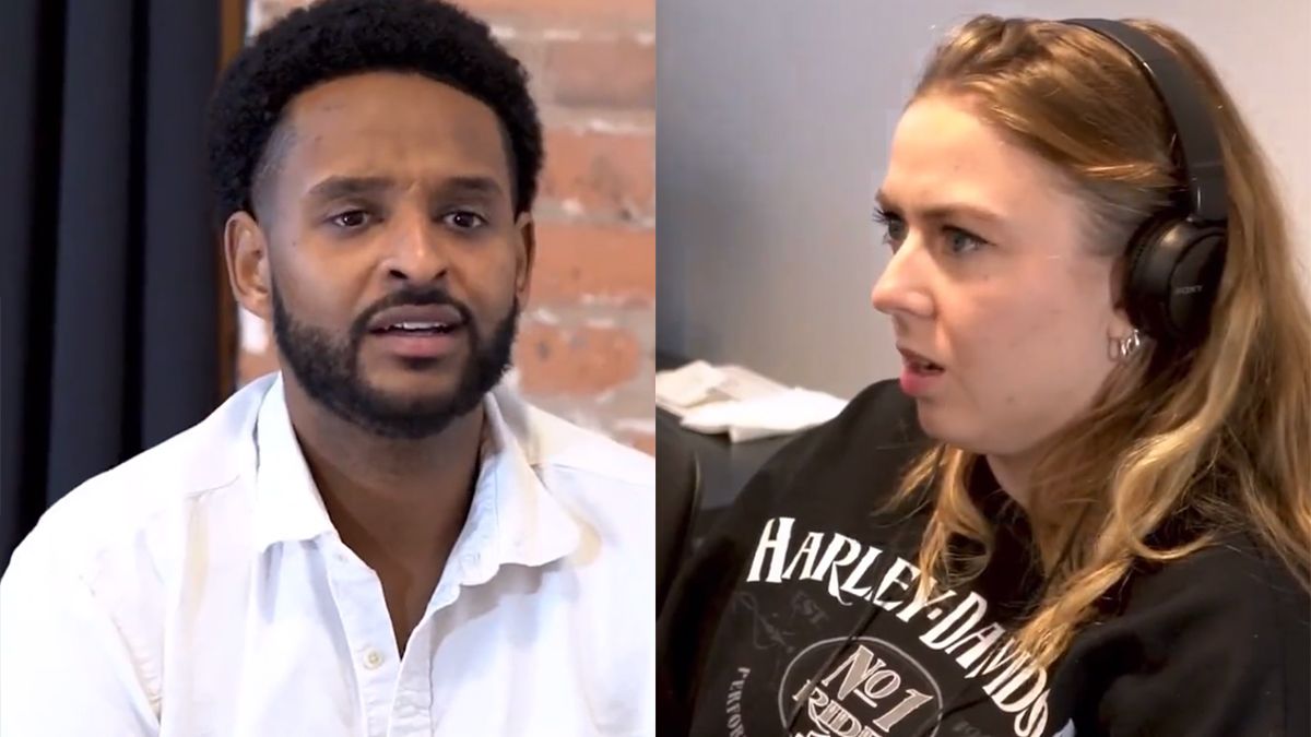 Man vertelt dat hij nog niet over ex heen is, ex luistert mee, maar 