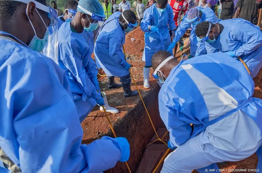 Dodental ebola in Congo gestegen tot meer dan 1300