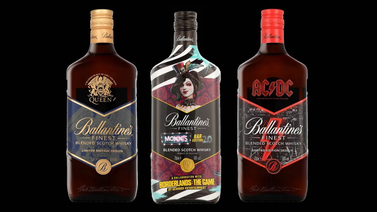 Speciale uitgaves van Ballantine’s te koop: Queen en AC/DC