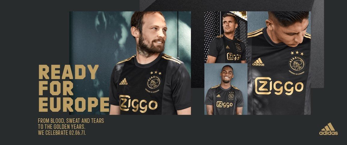 Ajax presenteert tenue voor in Europa