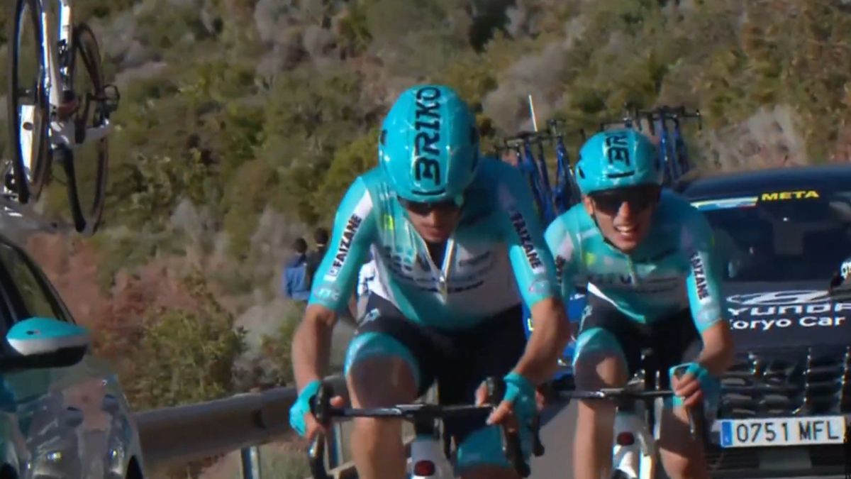 In an exciting opening stage in Valencia the Bardiani duo