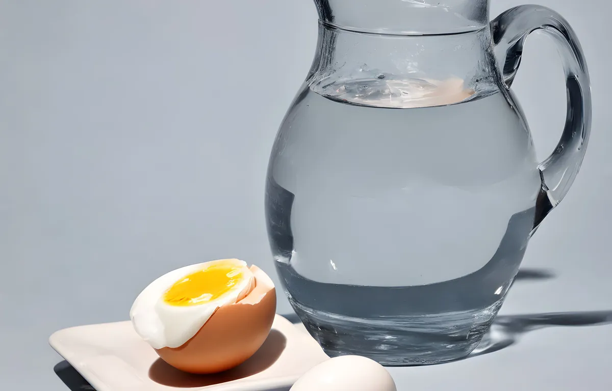 1 Ei und anderthalb Liter Wasser