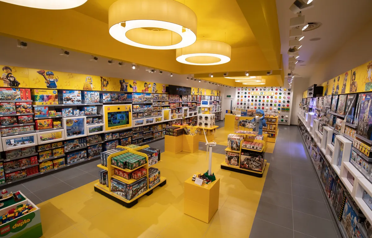 Where can you go to a LEGO store in the Netherlands and Belgium?