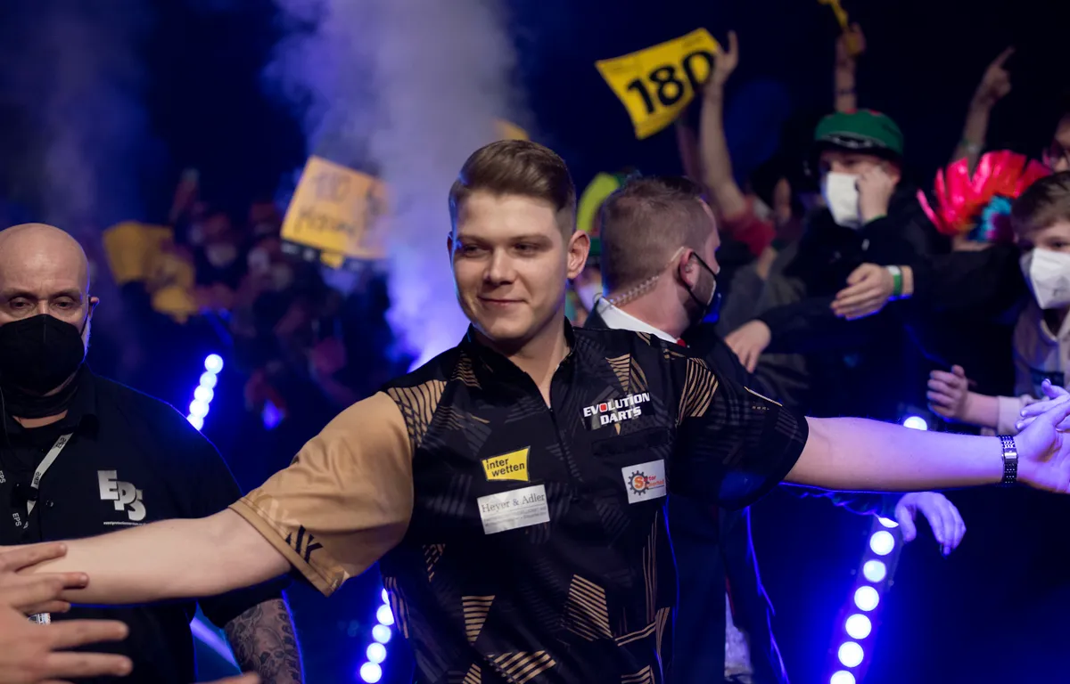 Spielplan Freitag Abend bei den European Darts Open 2023 mit vier Deutschen