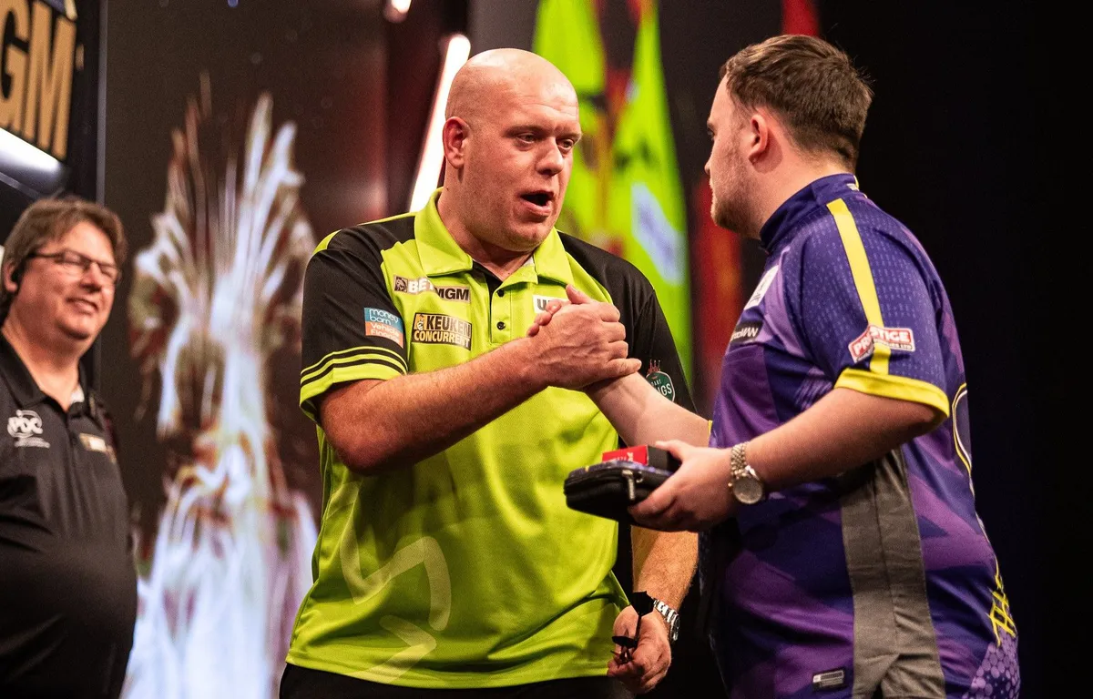 Spielplan Premier League Darts 2024 Michael van Gerwen trifft in Nottingham auf Teenager
