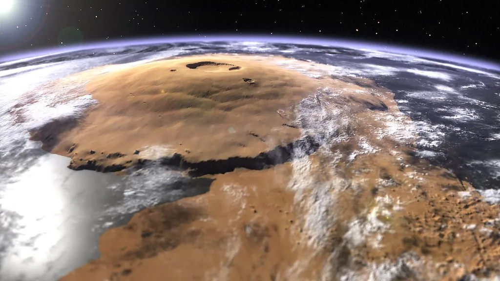 Dit is de grootste berg in het universum: Olympus Mons