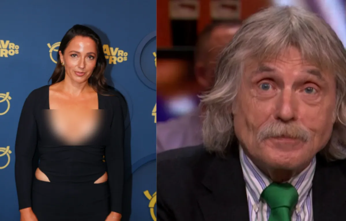 Vandaag Insidemannen verbijsterd door decolleté Anke de Jong op TelevizierGala