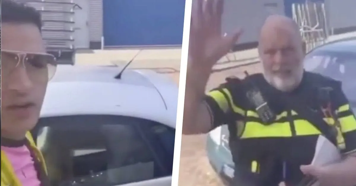 Man krijgt ruzie met agent "Tabondjemek wat legitimatiebewijs?!"
