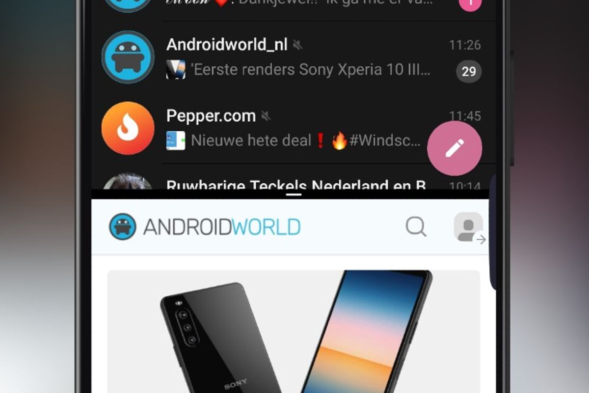 Android 12 krijgt mogelijk 'app-paren' op een gesplitst scherm