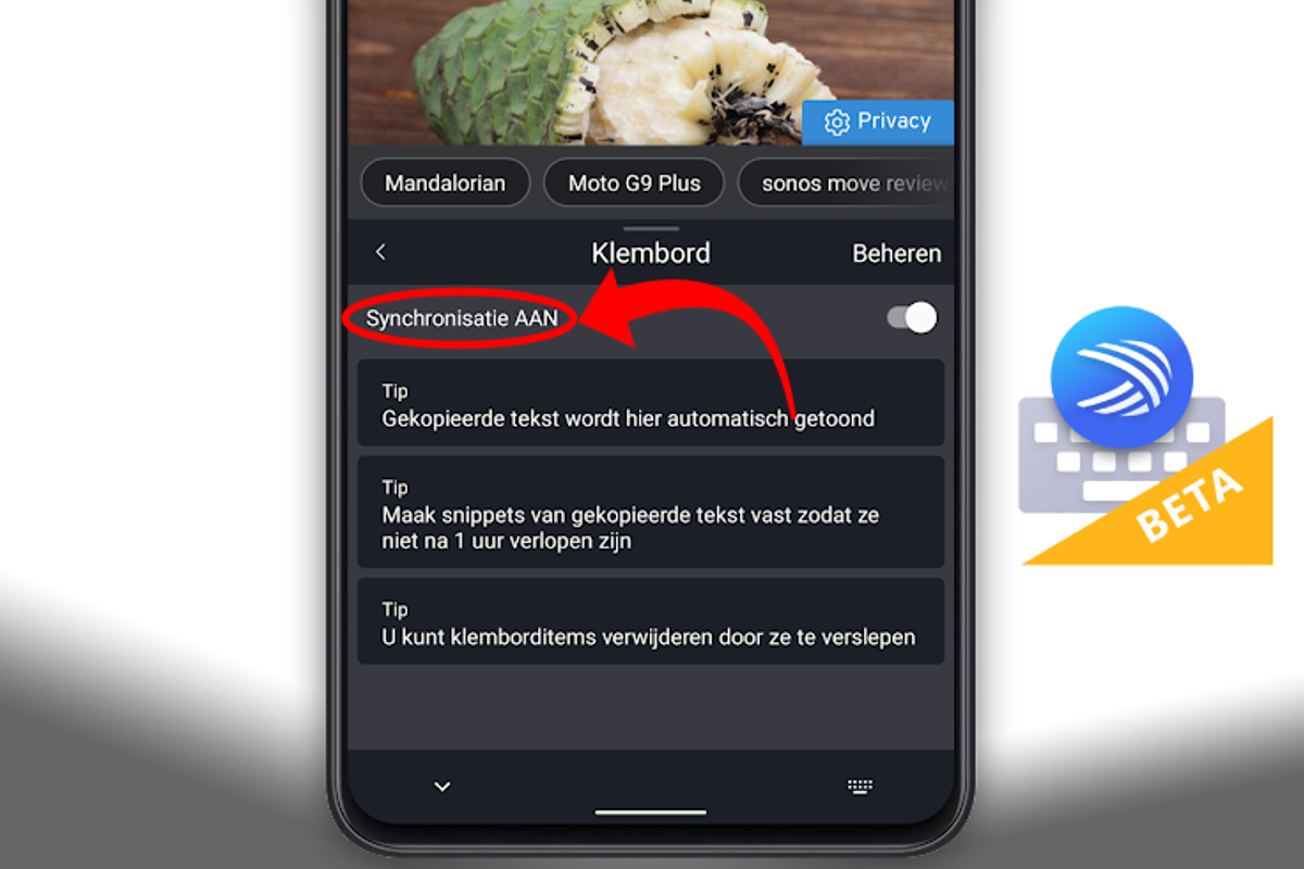 Kopiëren op je pc en dan plakken op je telefoon, zo werkt het