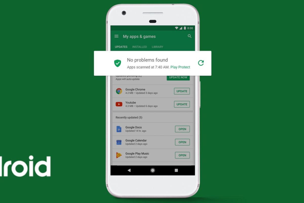 Android en beveiliging in 2018: het volledige overzicht van Google