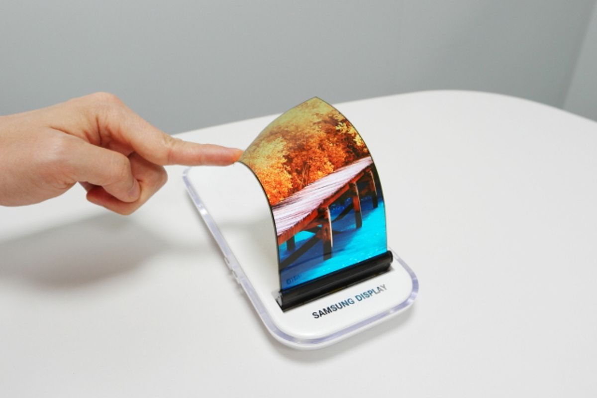 Opvouwbare Samsung-smartphone annex tablet in derde kwartaal verwacht