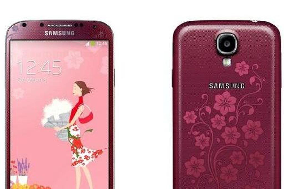 kort munt hybride Samsung Galaxy S4 'La Fleur'-editie verschijnt online